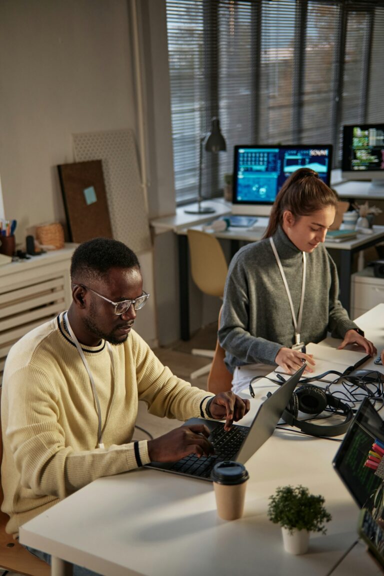 Developers Working in Small Office